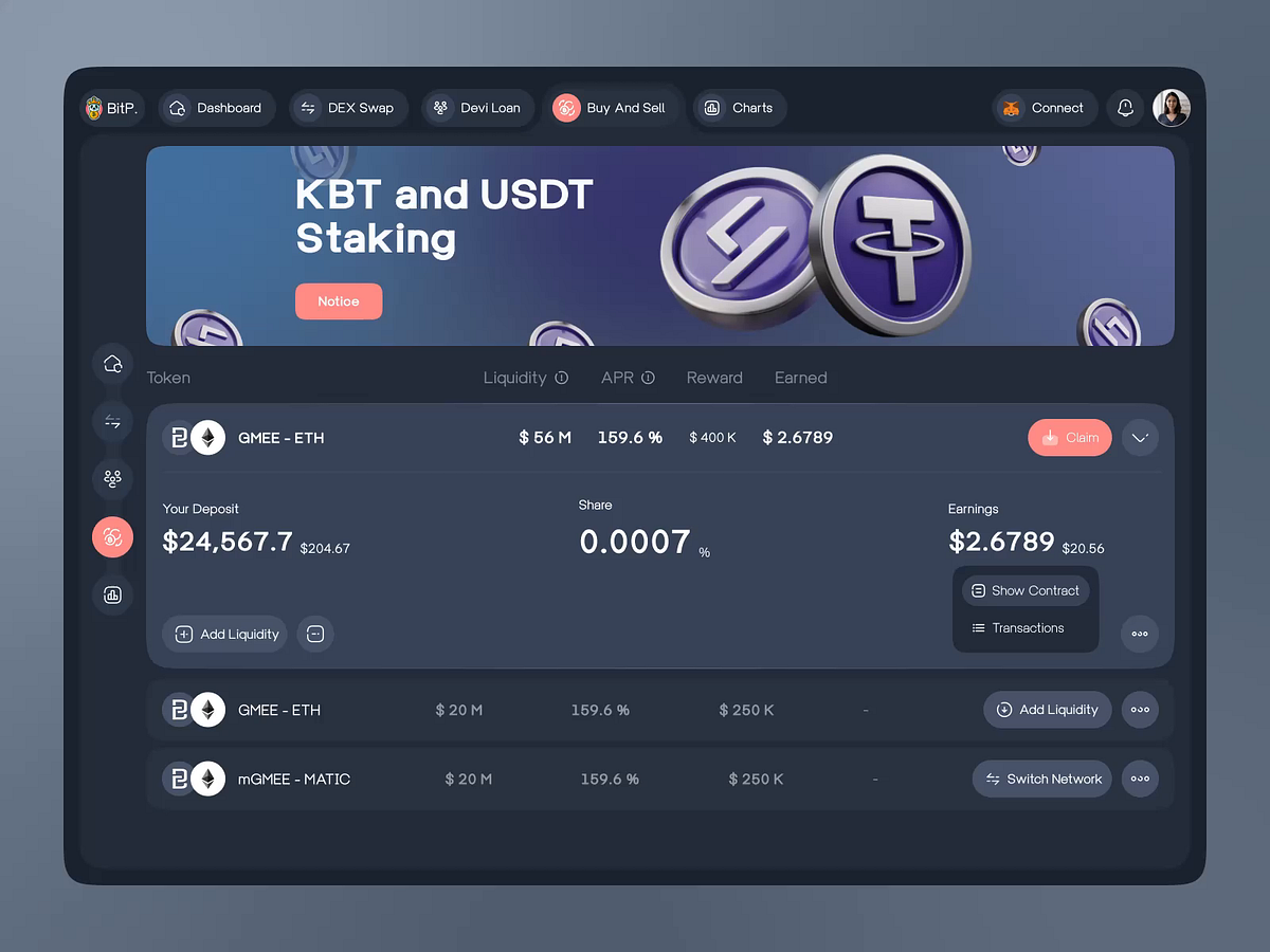 Crypto Dashboard UI — Trading Analytics Web App Design Image 0