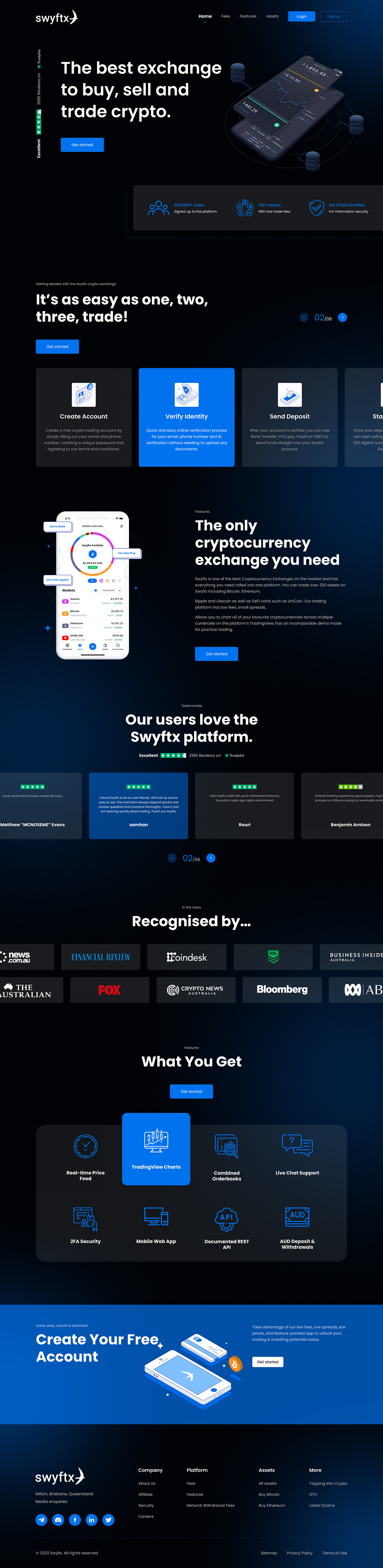 Crypto/Forex Trading Full Website Web Design Image 0