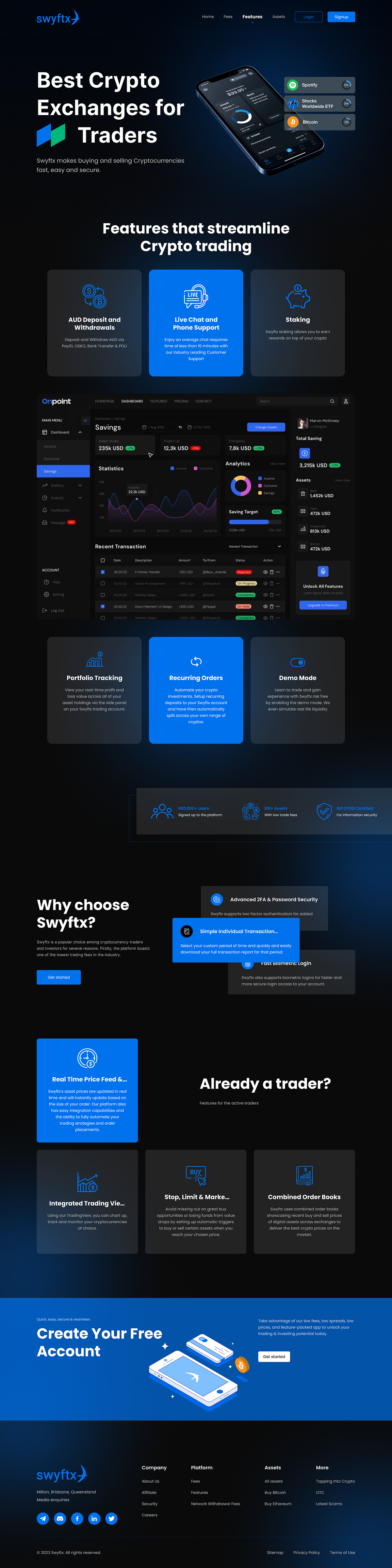 Crypto/Forex Trading Full Website Web Design Image 2