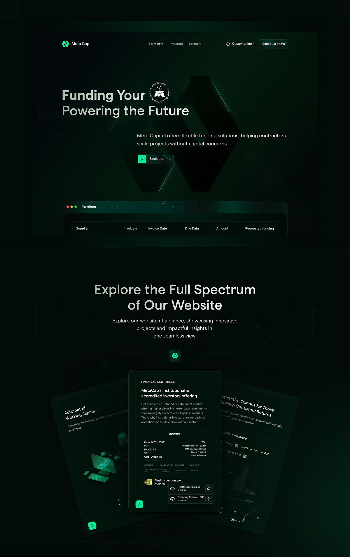 Meta Cap - Web3 Website Case Study Image 0