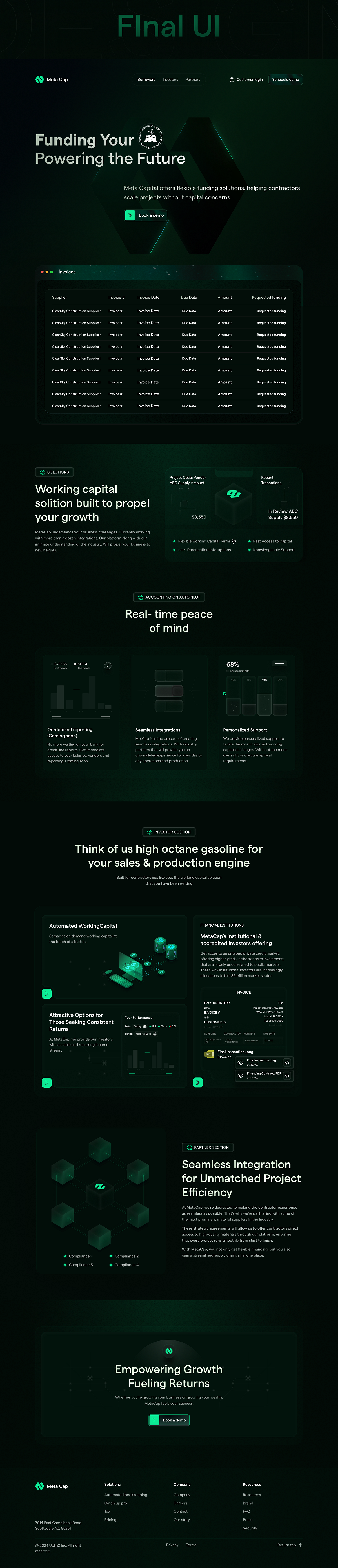 Meta Cap - Web3 Website Case Study Image 3