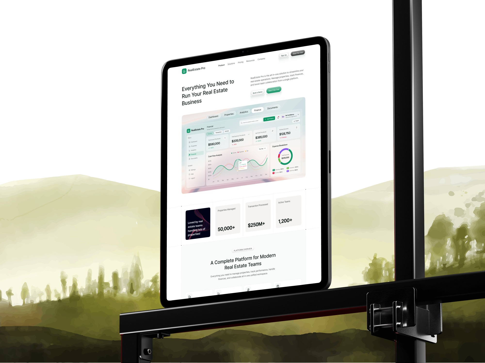 Property Management SaaS Website UI/UX | Product Overview Image 2
