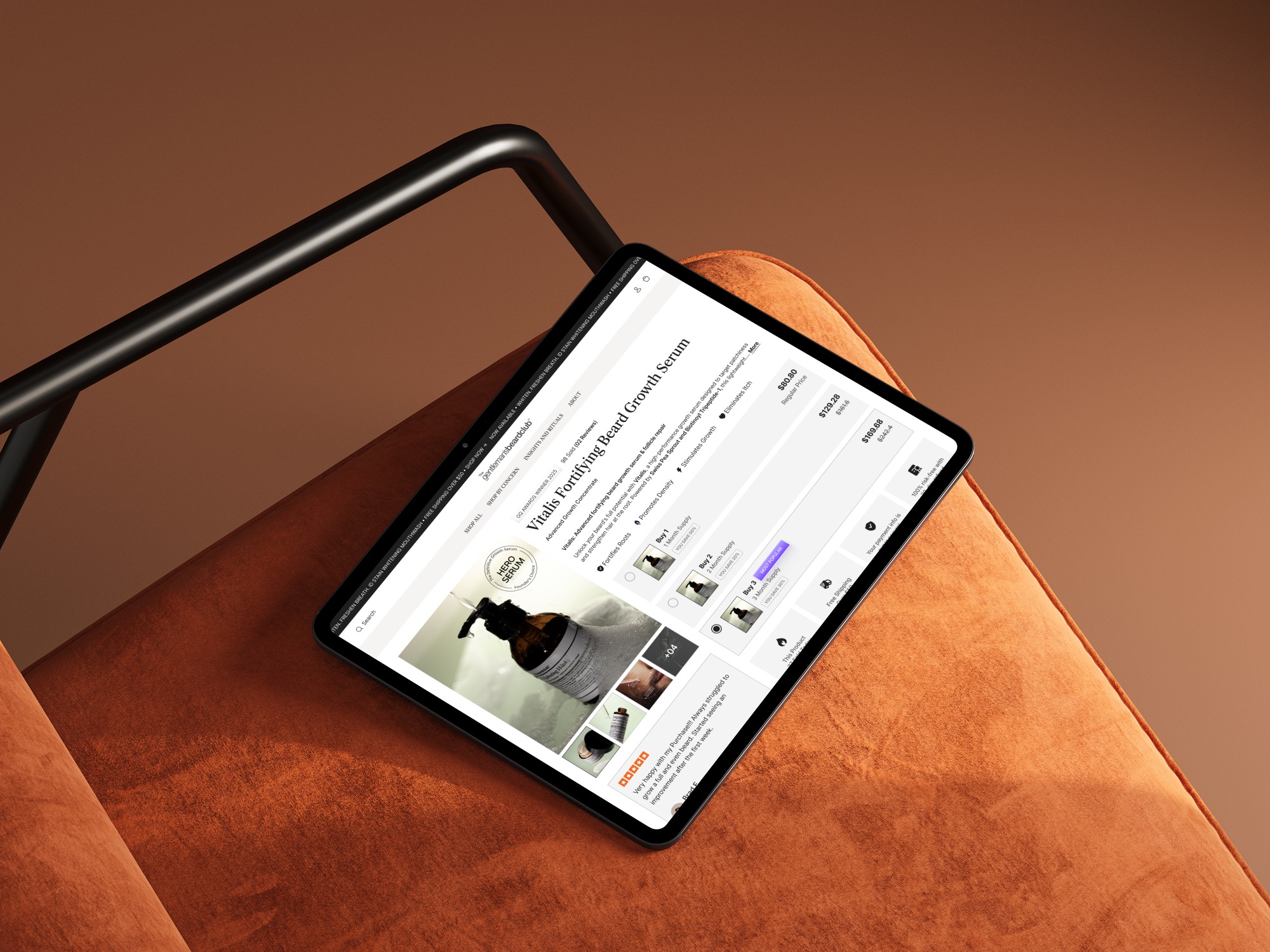 The Gentleman’s Beard — Product Page Redesign Image 1