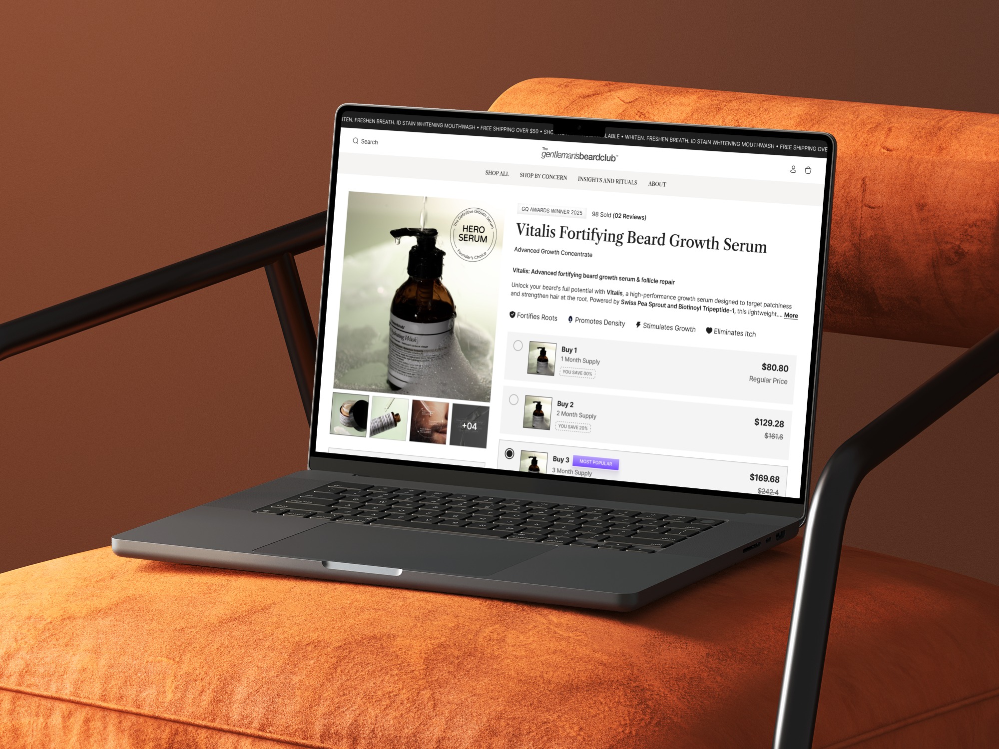 The Gentleman’s Beard — Product Page Redesign Image 2