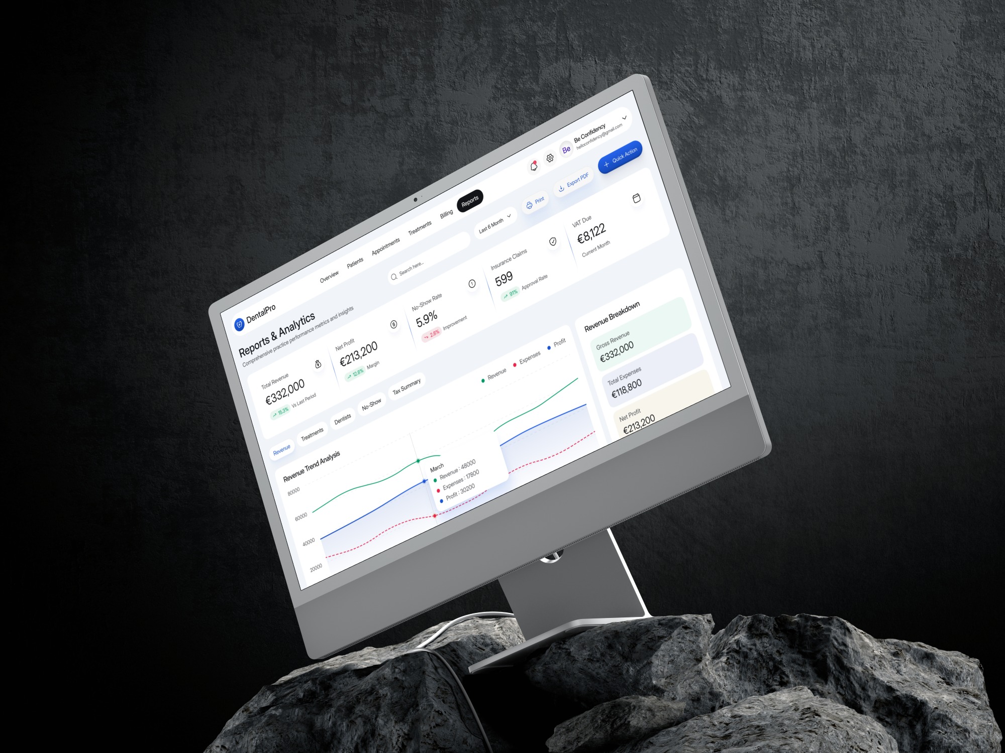 DentalPro — Reports & Analytics Dashboard Image 3