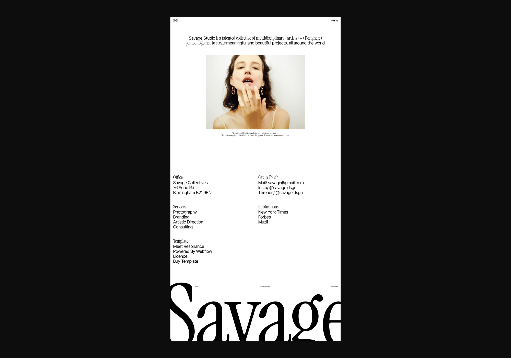 Savage Webflow Template by Specimen© Image 6