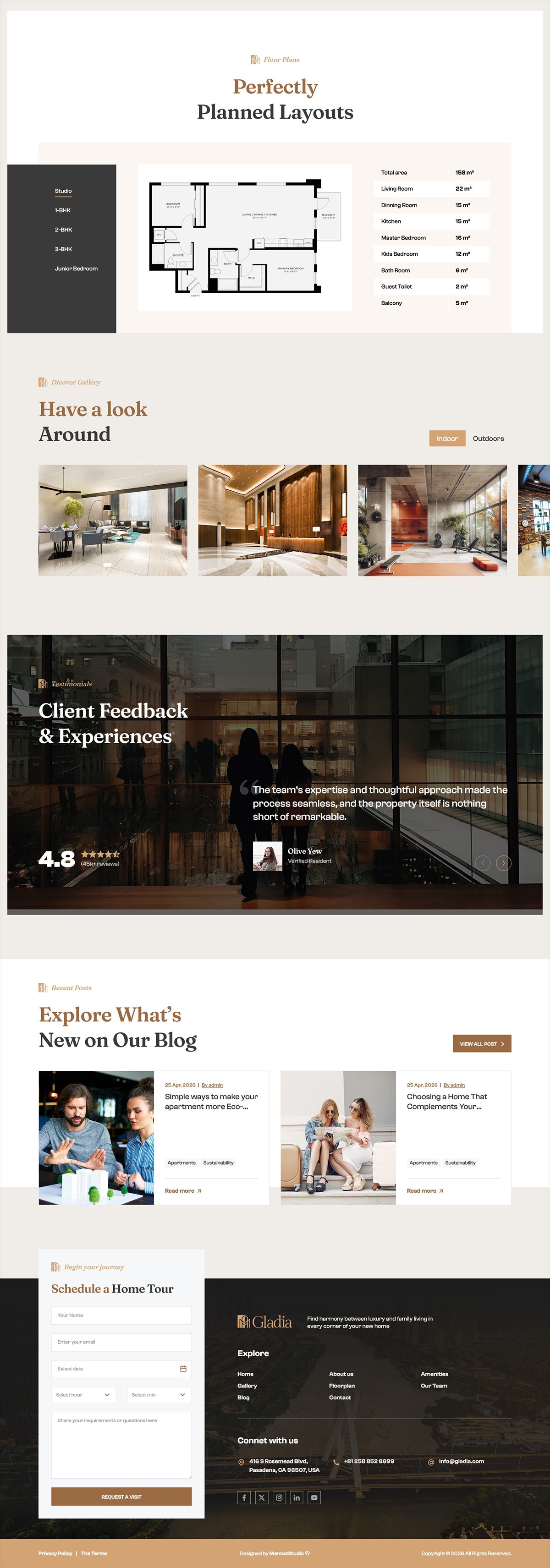 Luxury Real Estate HTML Template | Single Property Website Design Image 0