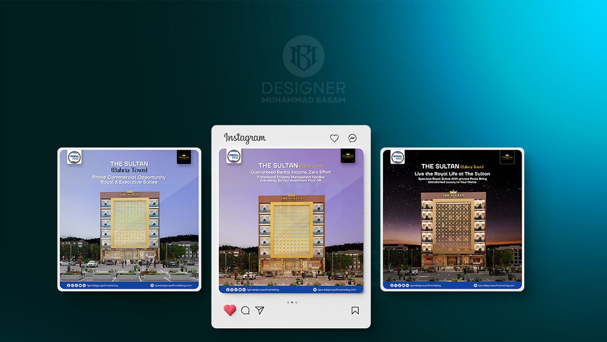 03 Different Designs Sets of SM Posts Design by Muhammad Basam on Muzli
