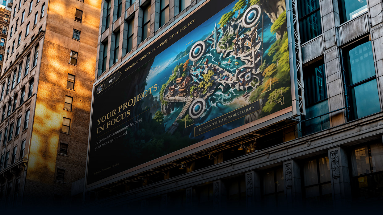 Art QR for Behance Promotion Ukraine