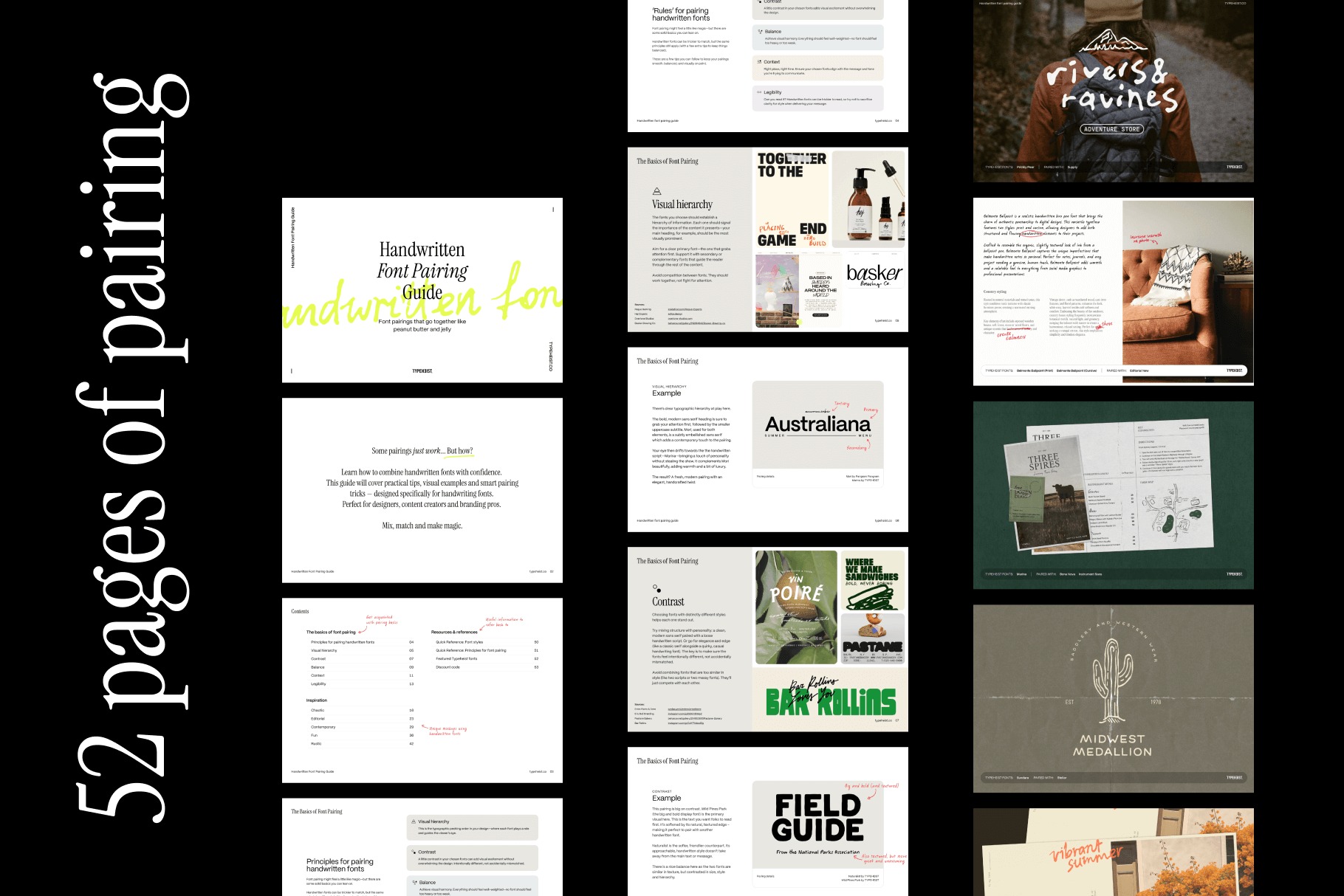 Handwritten Font Pairing Guide | TYPEHEIST Image 1