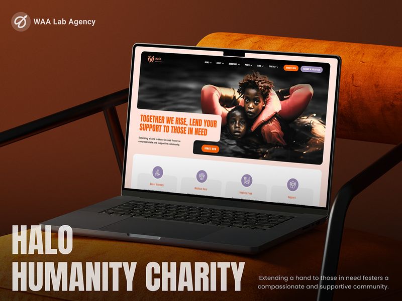 Halo Humanity Charity UI-UX website Design