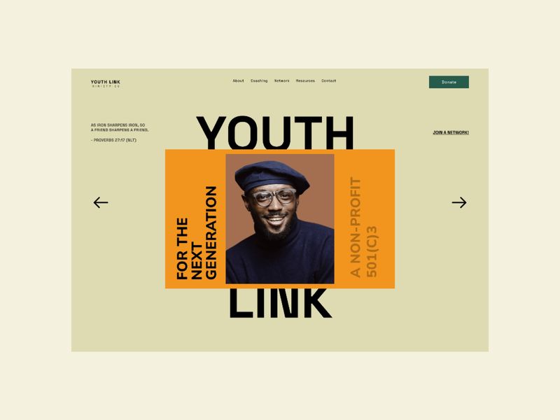 Youth Link - Website Design