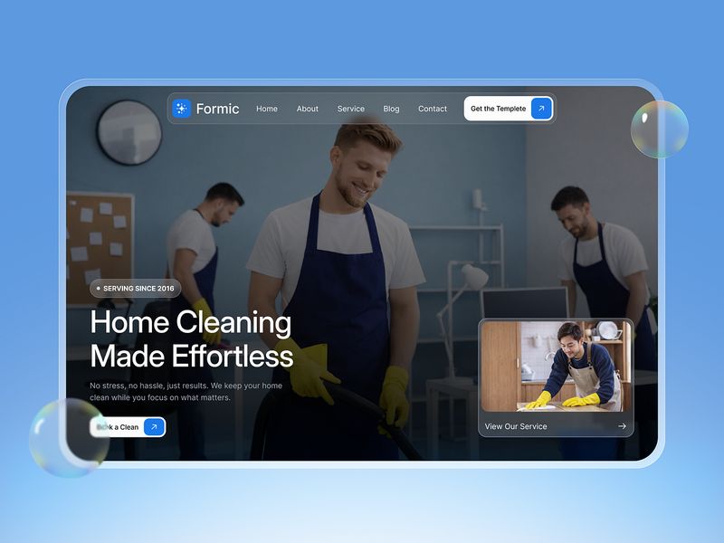 Fomic: A service-led homepage with a booking entry point