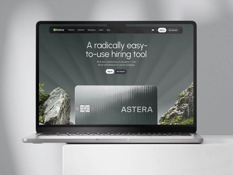 Astera – Finance Platform Landing Page 💰🏦
