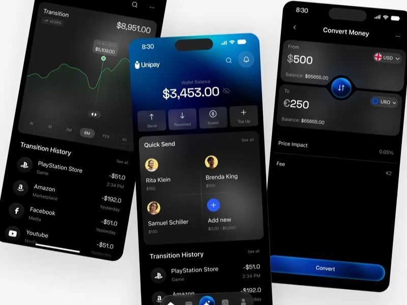 Unipay - Smart Wallet Mobile App  Unipay