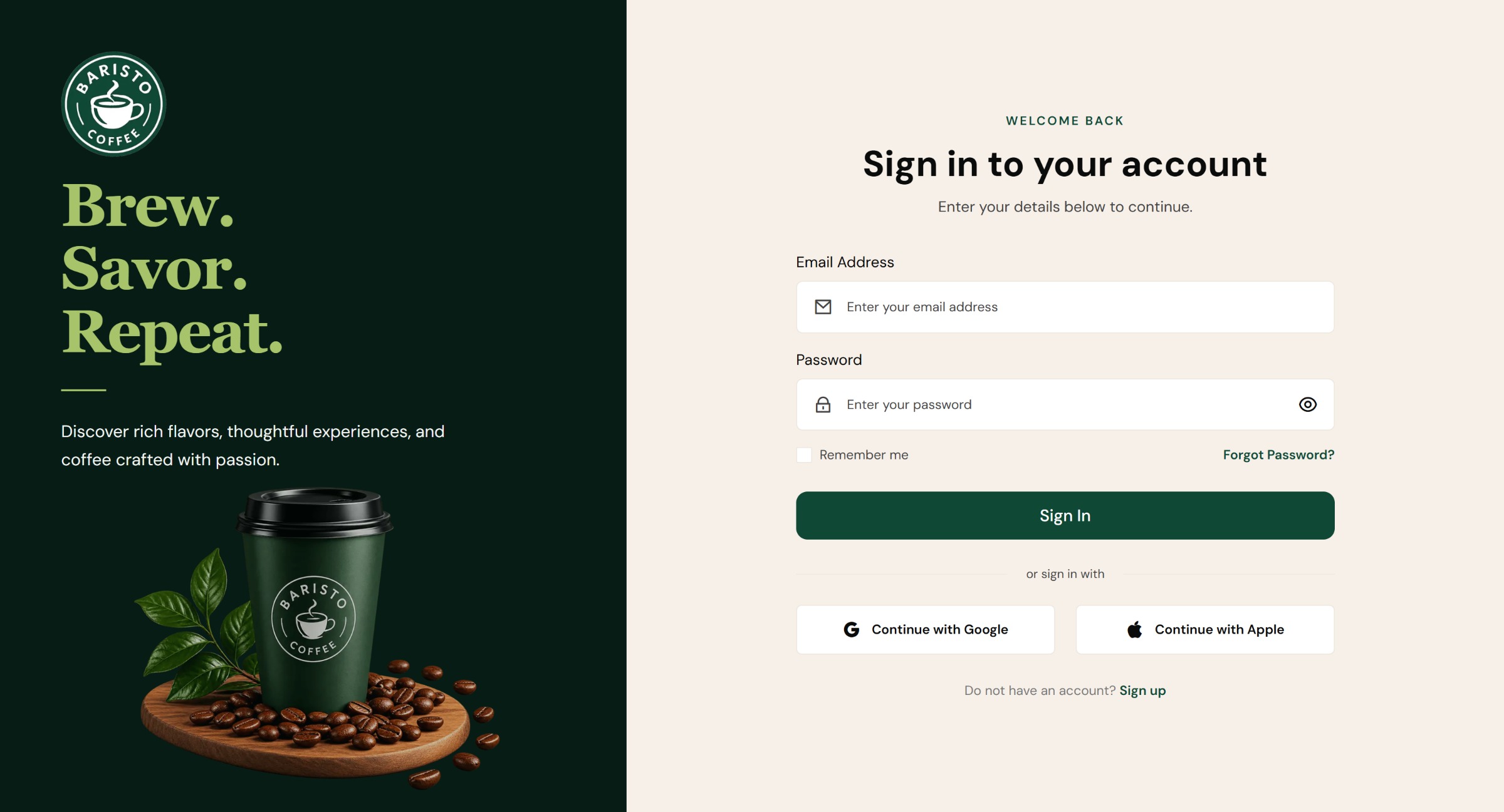 Baristo - Coffee Shop & Online Ordering React Next.js Template  Image 5