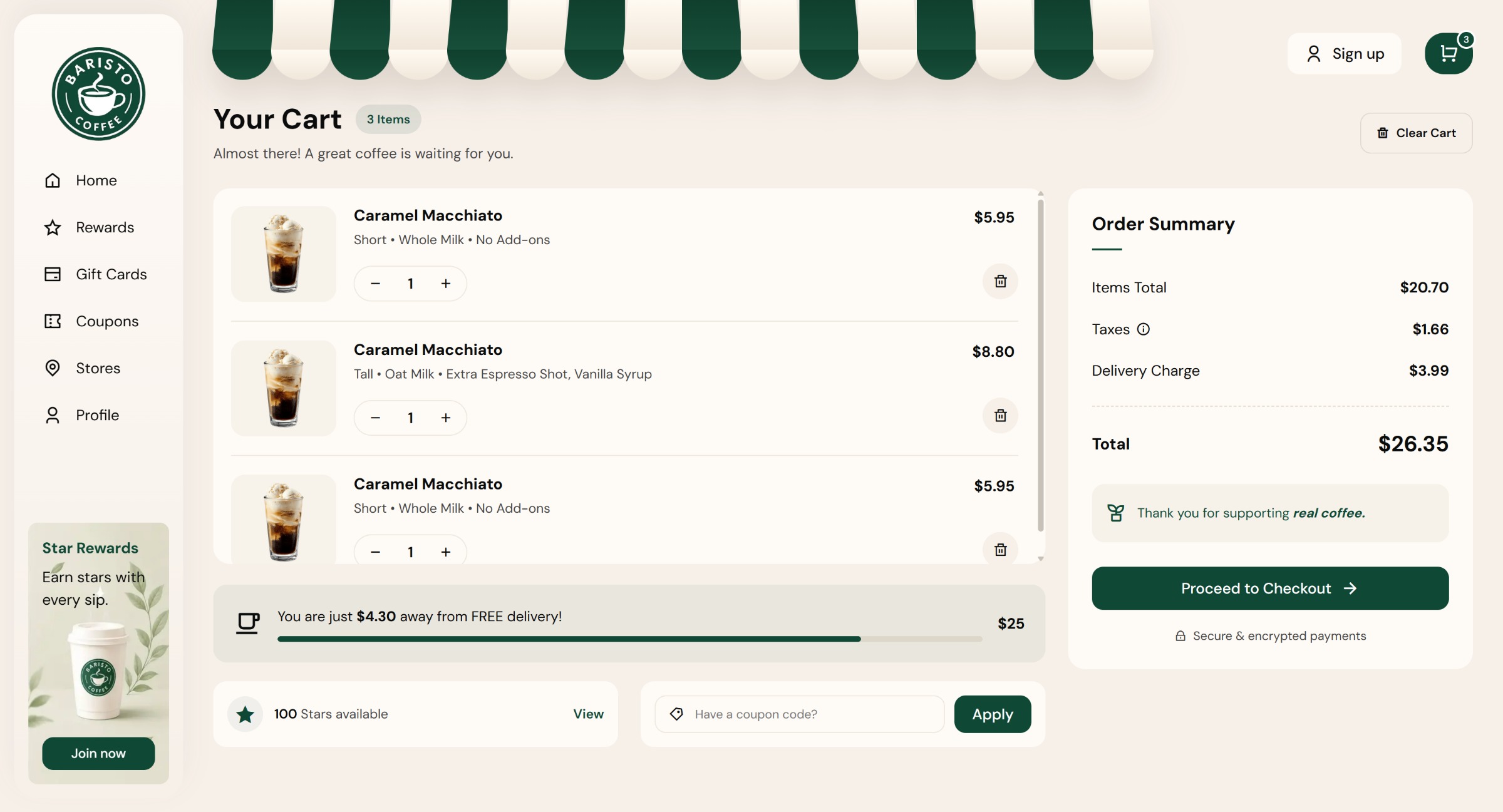 Baristo - Coffee Shop & Online Ordering React Next.js Template  Image 2