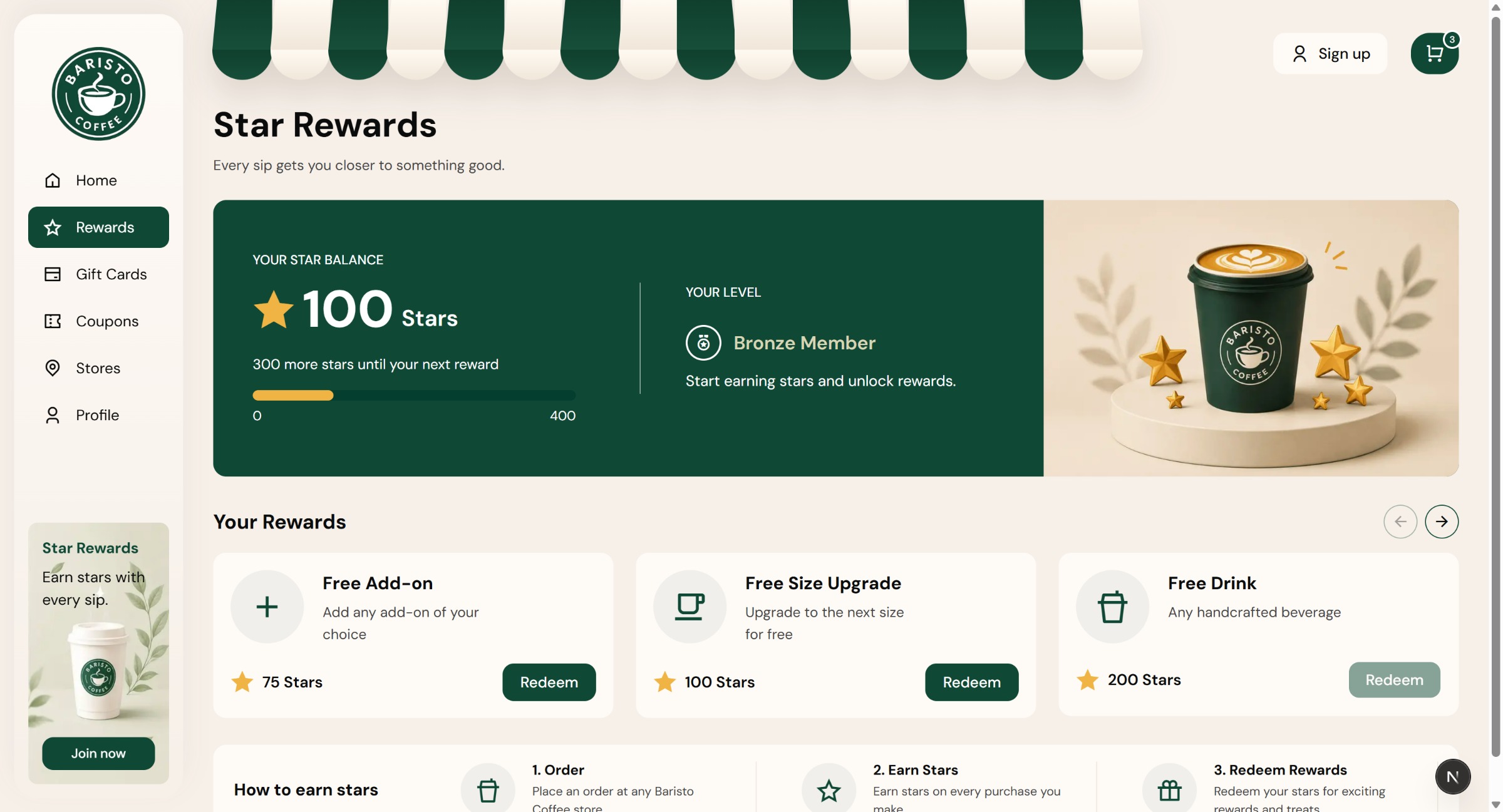 Baristo - Coffee Shop & Online Ordering React Next.js Template  Image 1