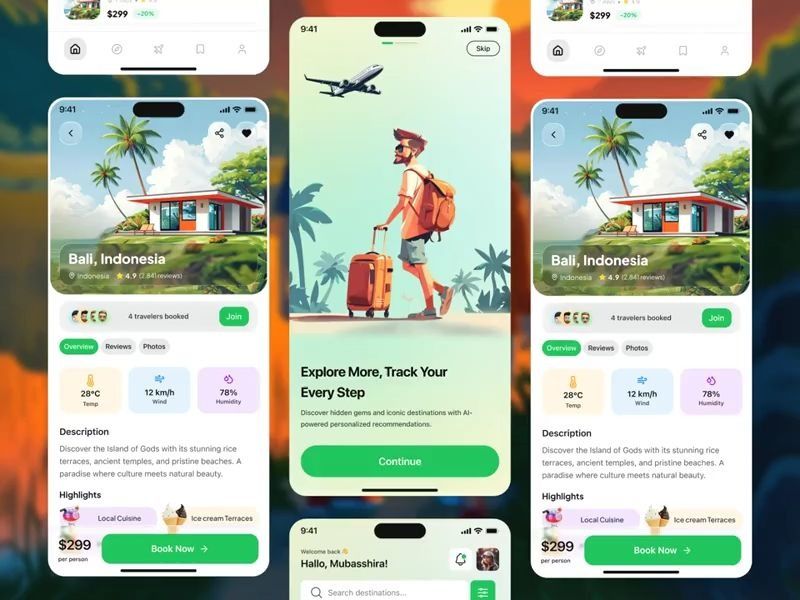 AI Travel App – UI/UX Design