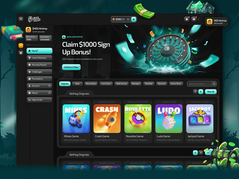 AI-powered betting website