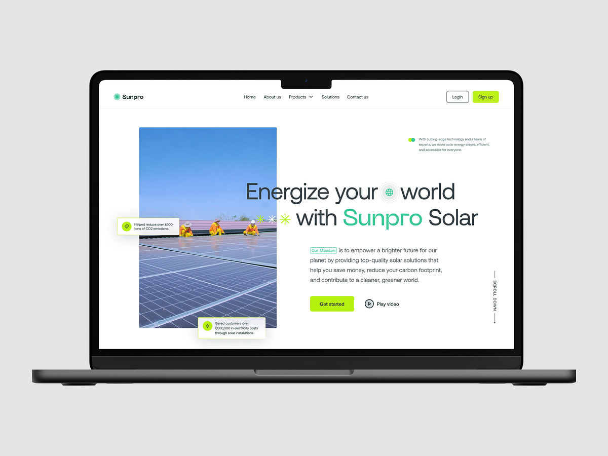 Sunppro - Solar website design Image 1