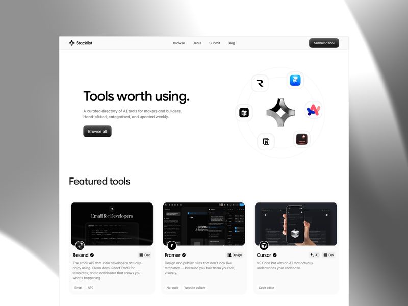 Stacklist by Cosmoe - Uncategorized design asset by framer