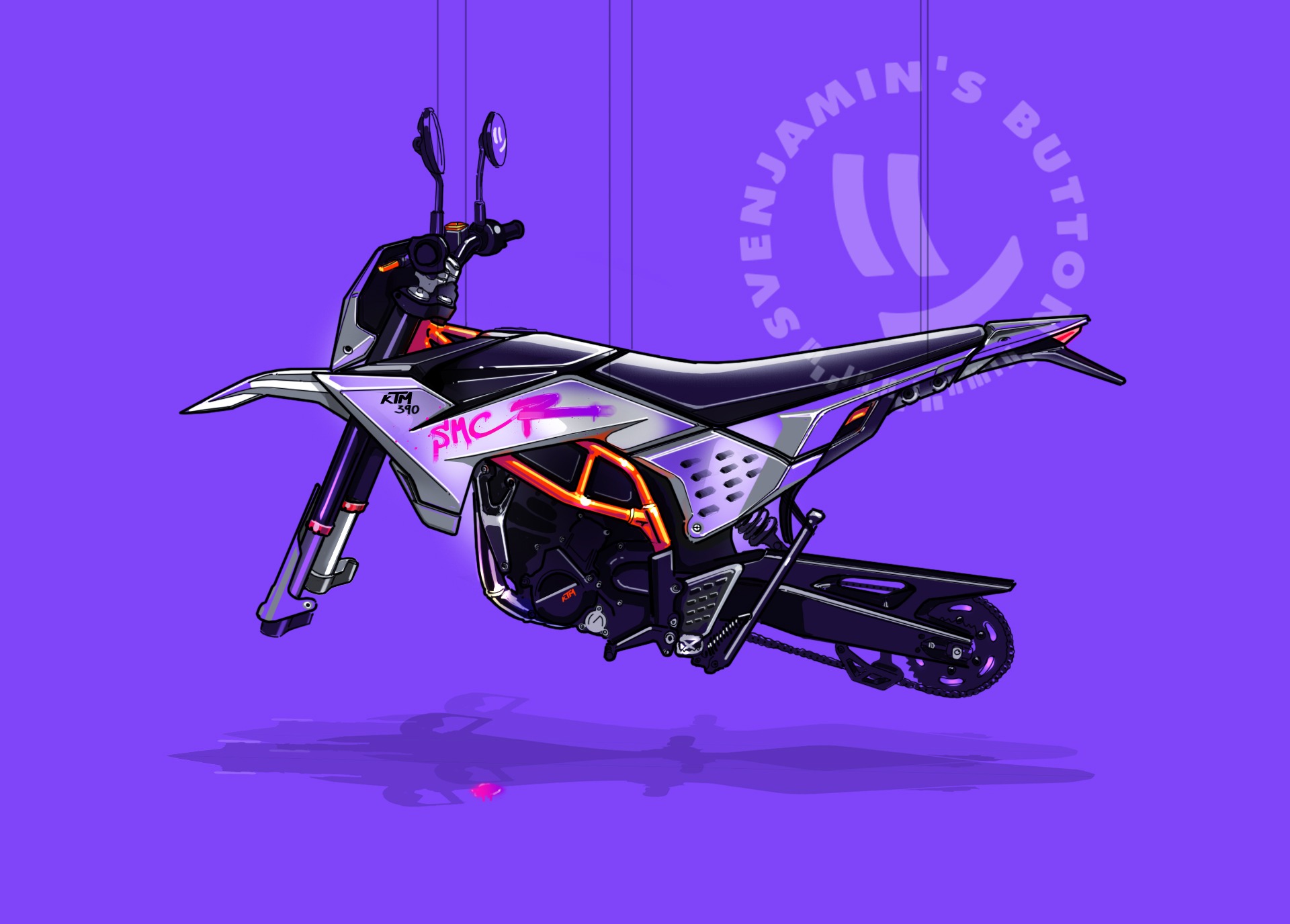 KTM Supermoto: 390 SMC-R Design Sketch