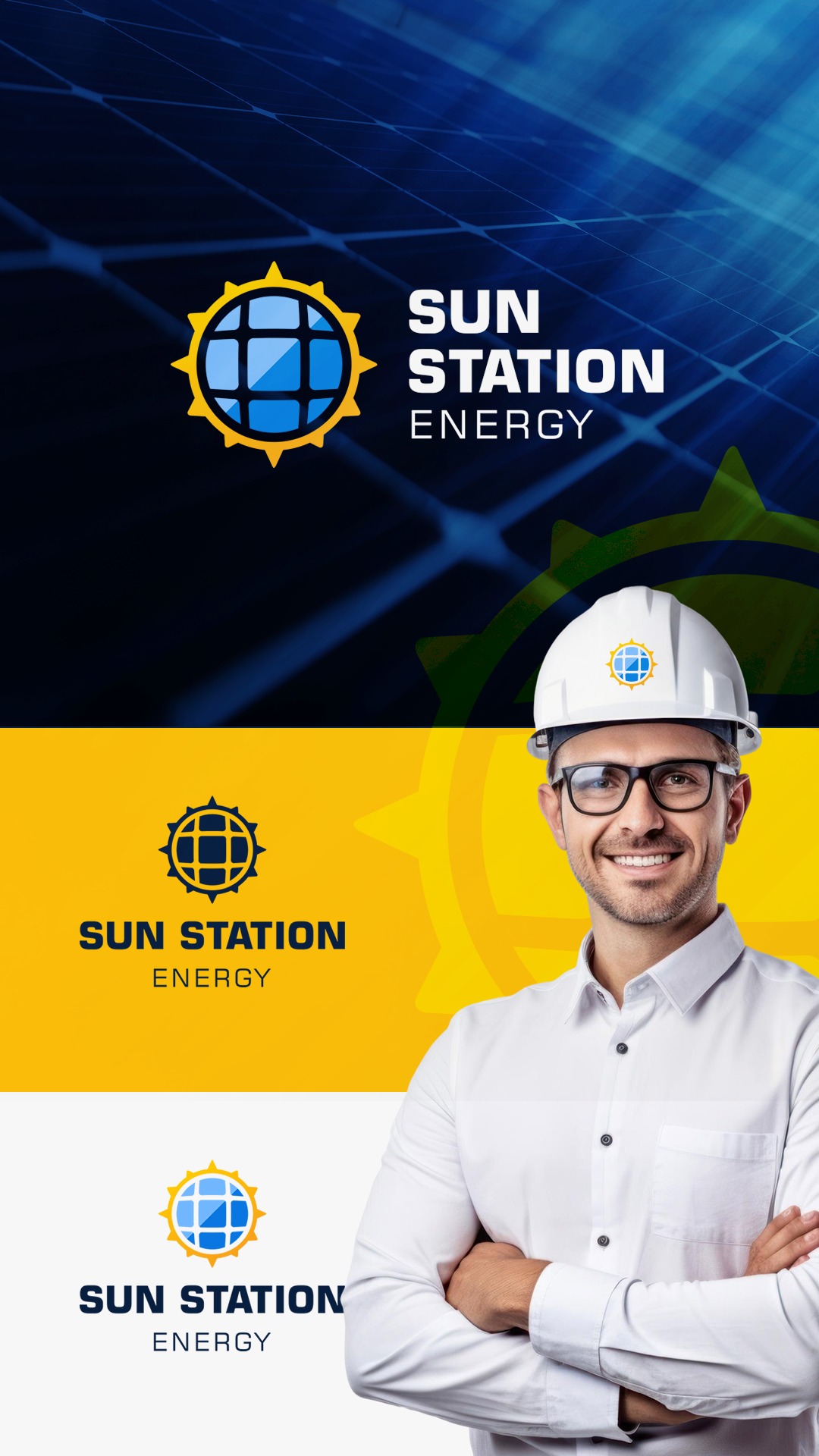 Criação de logomarca e identidade visual para a Sun Station Energy