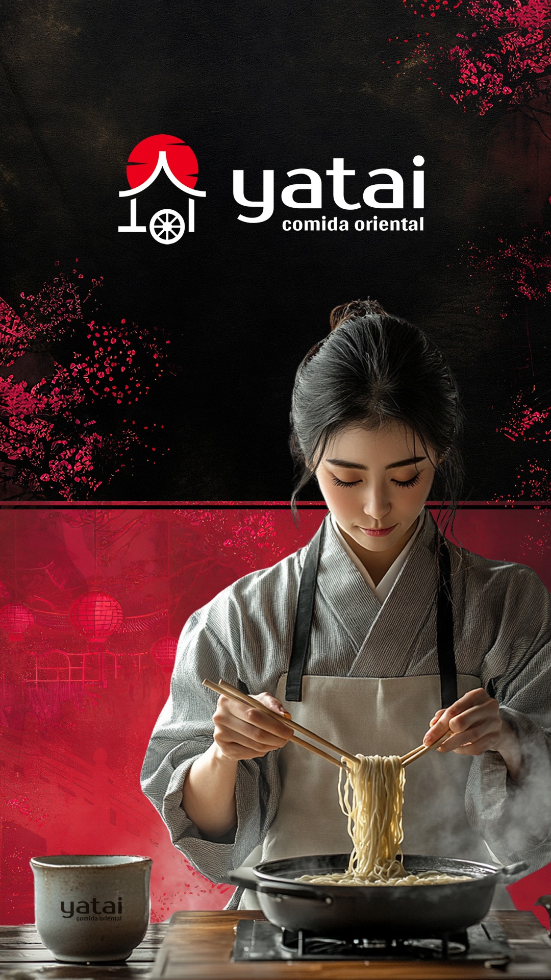 Criação de logomarca para a Yatai - Comida Oriental