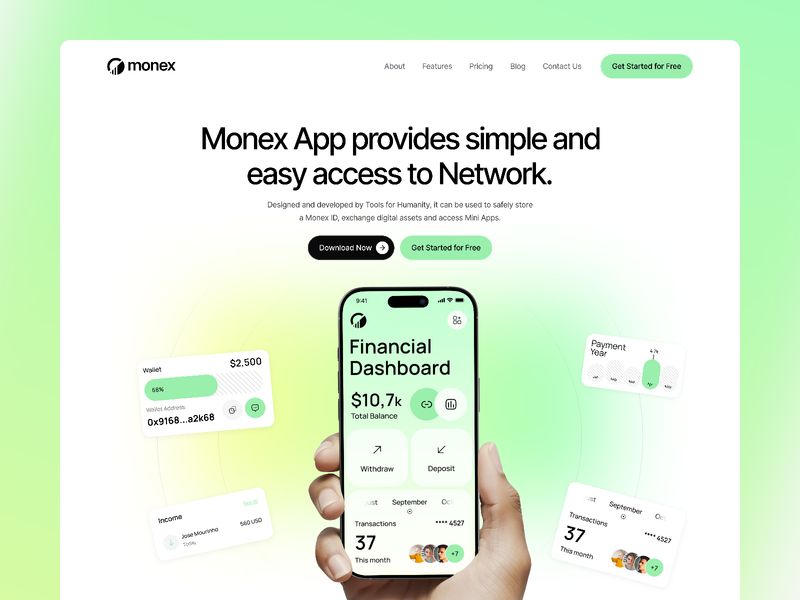 Monex — Website Template for Framer