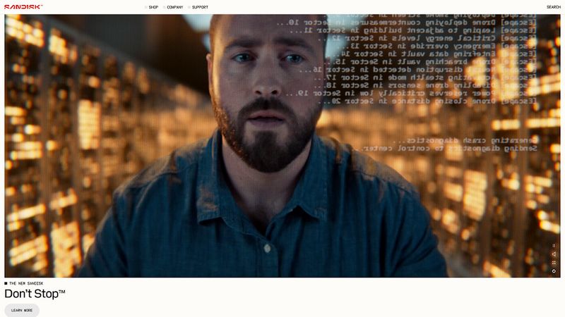 Screenshot taken from Sandisk