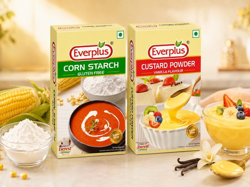 Everplus Kitchen Essentials – Corn Starch & Vanilla Custard Powder Packaging