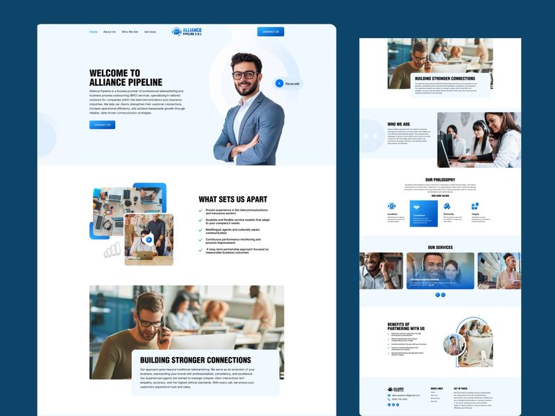 Alliance Pipeline | BPO & Corporate Website Design