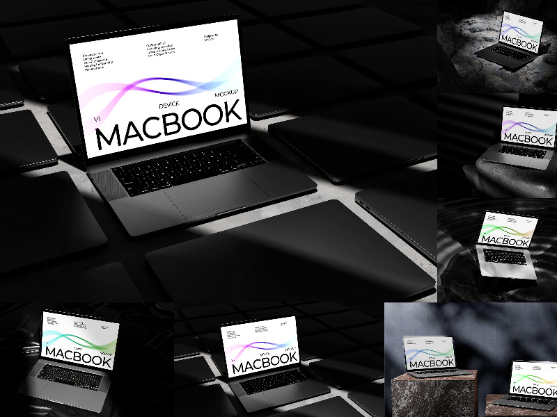 Free Elegant MacBook Mockup