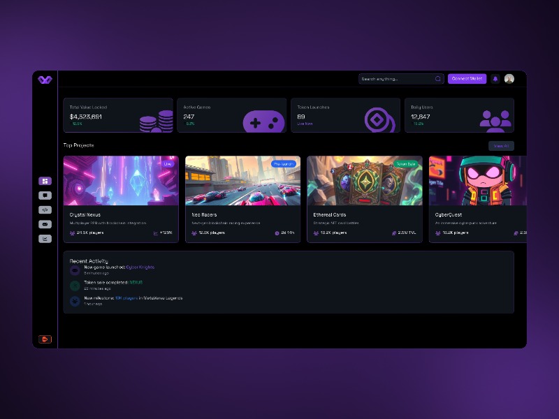 Virtuals.io - AI Gaming & Token Launch Platform Design
