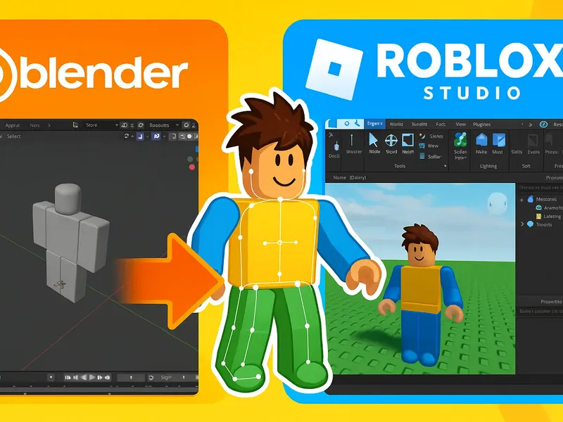 How to Import a Roblox Character Model from Blender to Roblox Studio