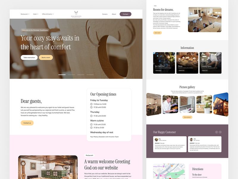 Hotel & Restaurant Hospitality Website