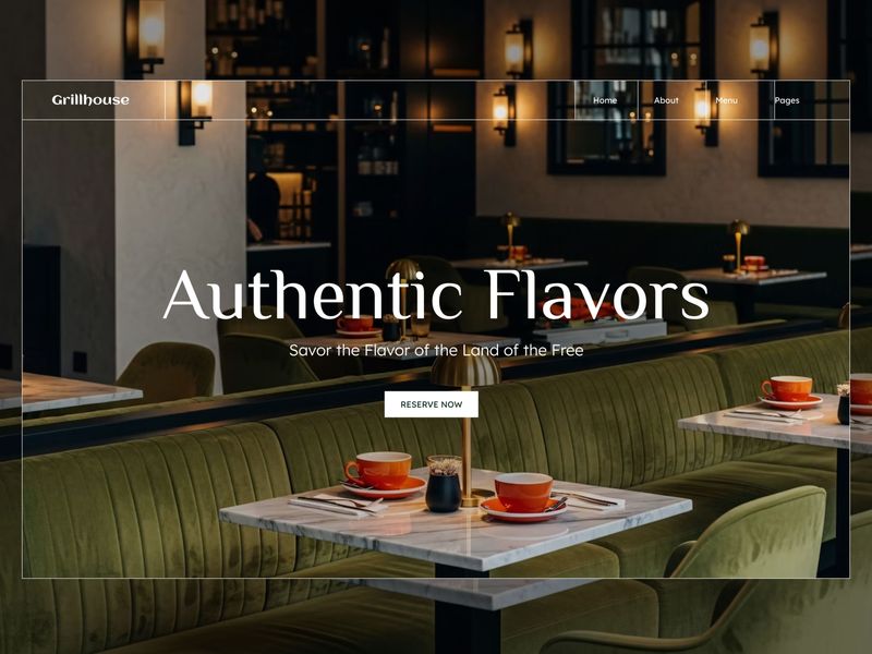 Grillhouse - Modern Restaurant Website Template | rayso.studio
