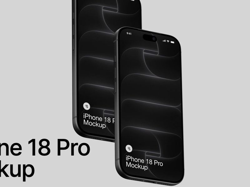 Free iPhone 18 Pro Interface Mockup | by ls.graphics