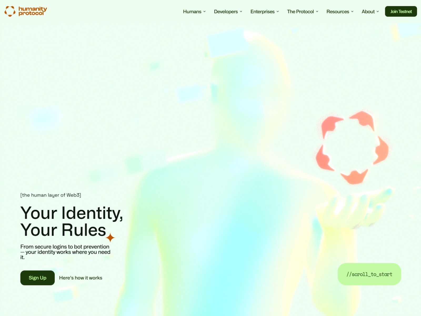 The Decentralized Identity Blockchain | Made by PeachWeb Builder