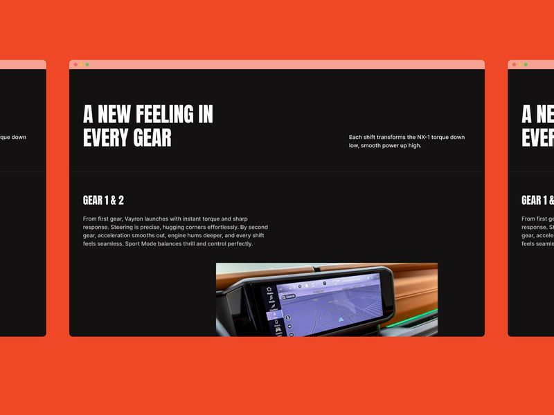 VAYRON — Electric Vehicle Website Template