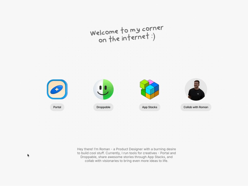 PixelWrld of Roman Tesliuk, Product Designer & Builder