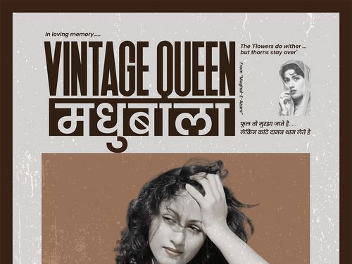 Queen of Heart : Madhubala | Poster design