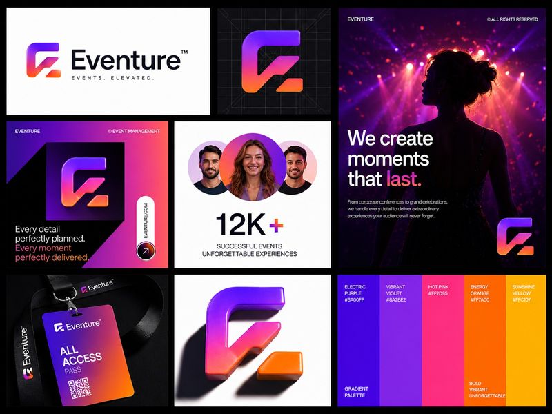 Eventure – Modern Logo Brand Identity Design