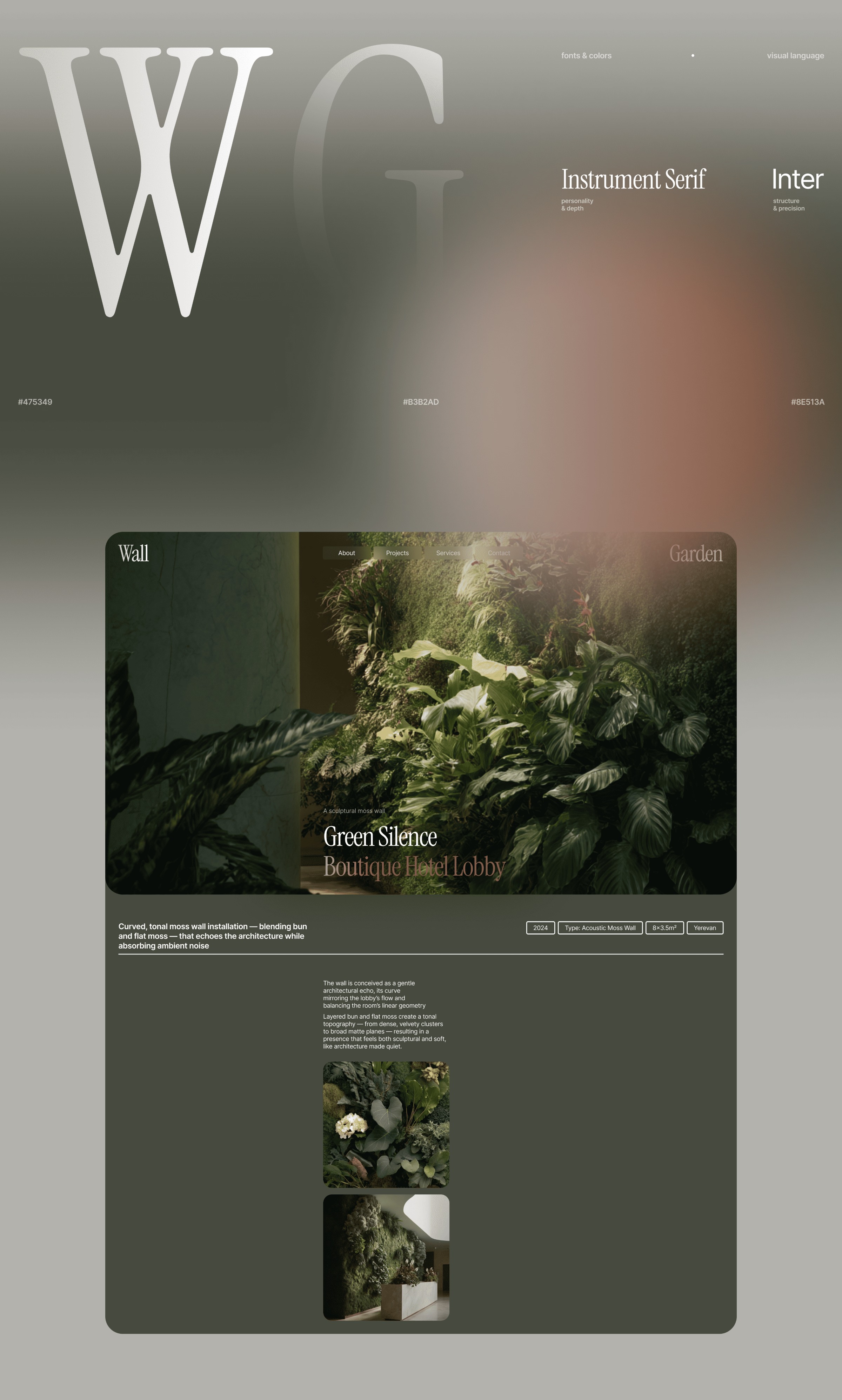 Wall Garden — Green Technology Atelier Website Design Image 4