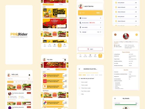 ProRider App Design by Sanket Vasoya