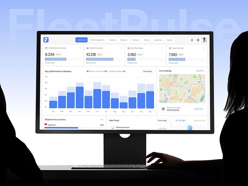 Smart Logistics & Fleet Management UI/UX