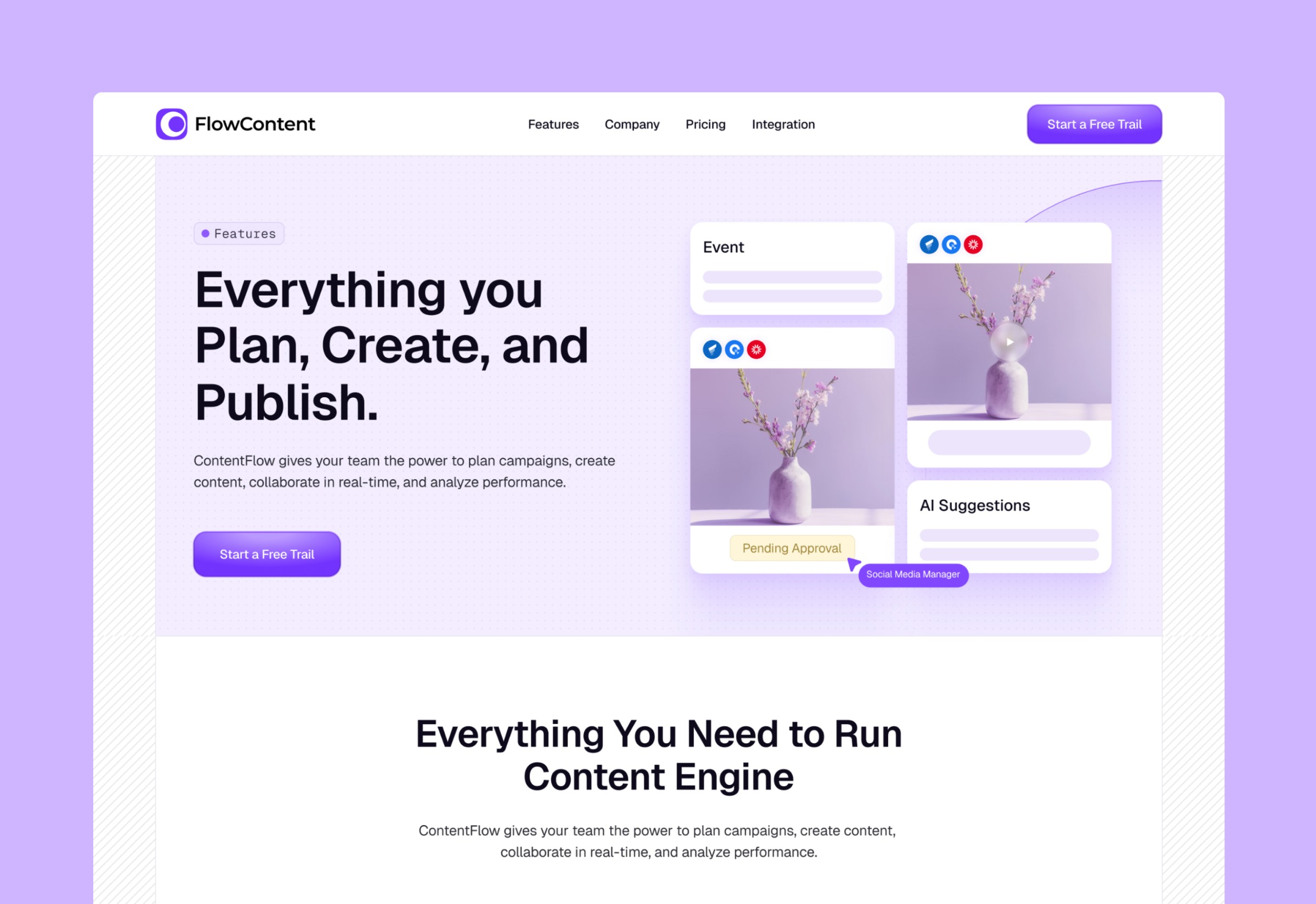FlowContent — Content Marketing SaaS Template Image 9