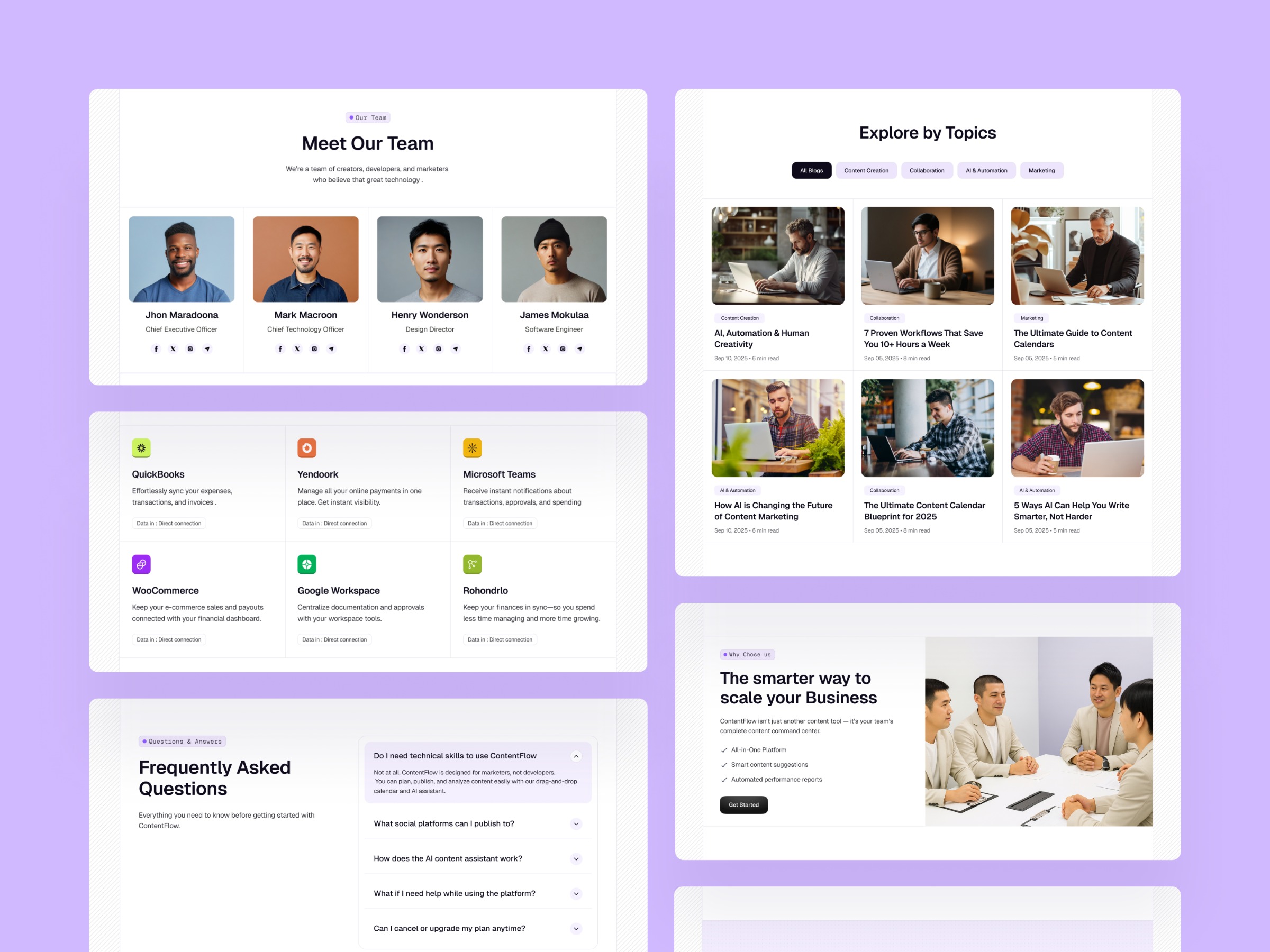 FlowContent — Content Marketing SaaS Template Image 11