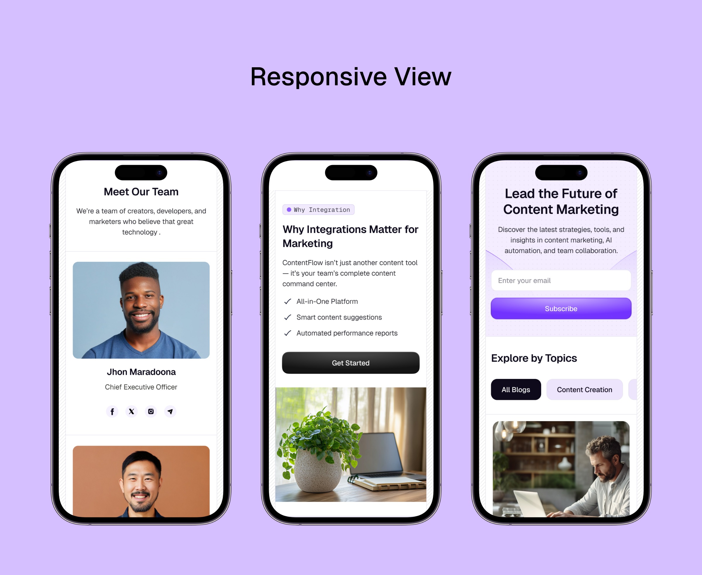 FlowContent — Content Marketing SaaS Template Image 13